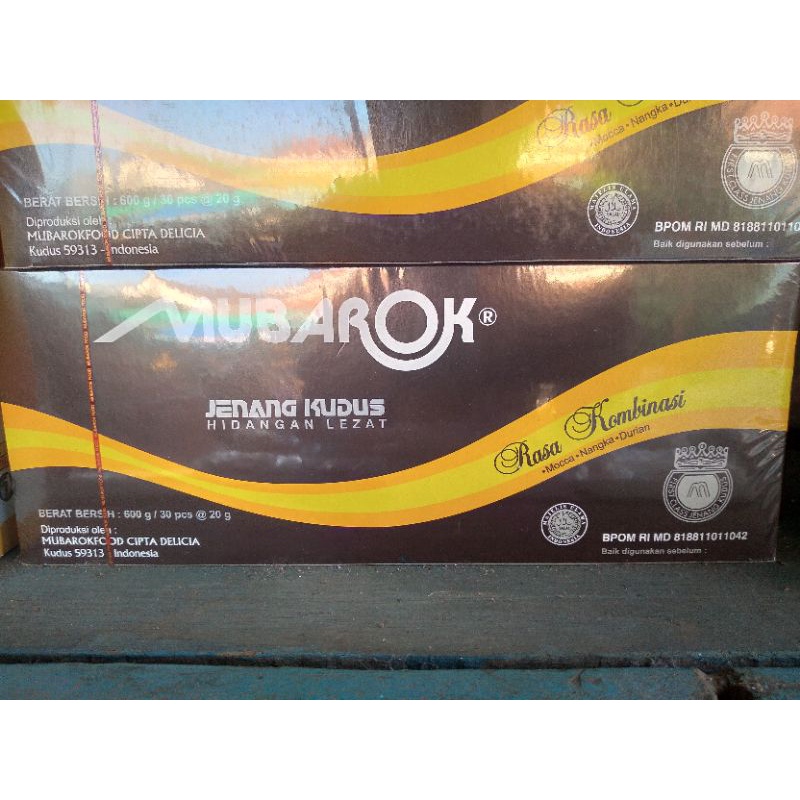 

Jenang mubarok netto 600 gram (30pcs @20 gram)