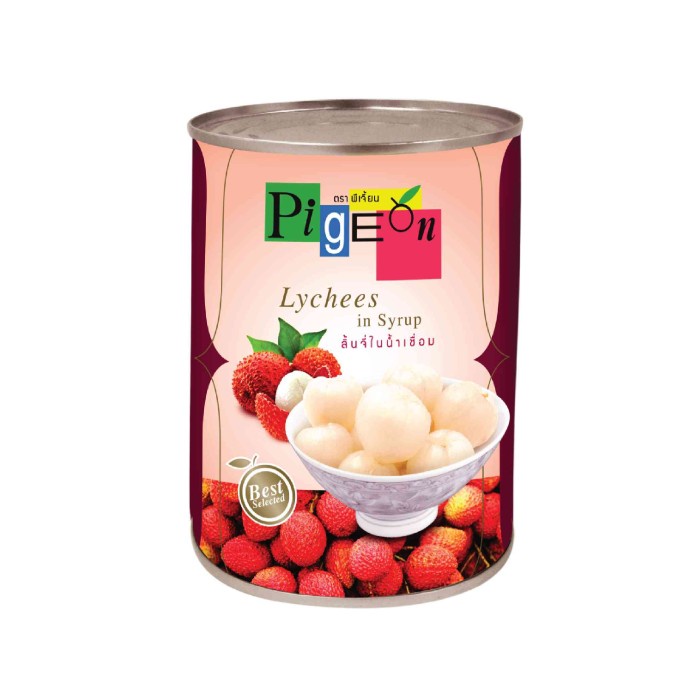 

Pigeon Lychees In Syrup 565Gr