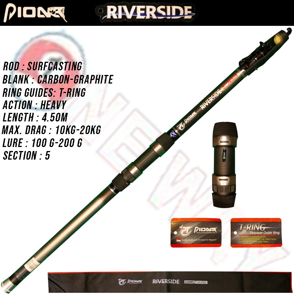 joran pancing surf/patok Pioneer Riverside 450