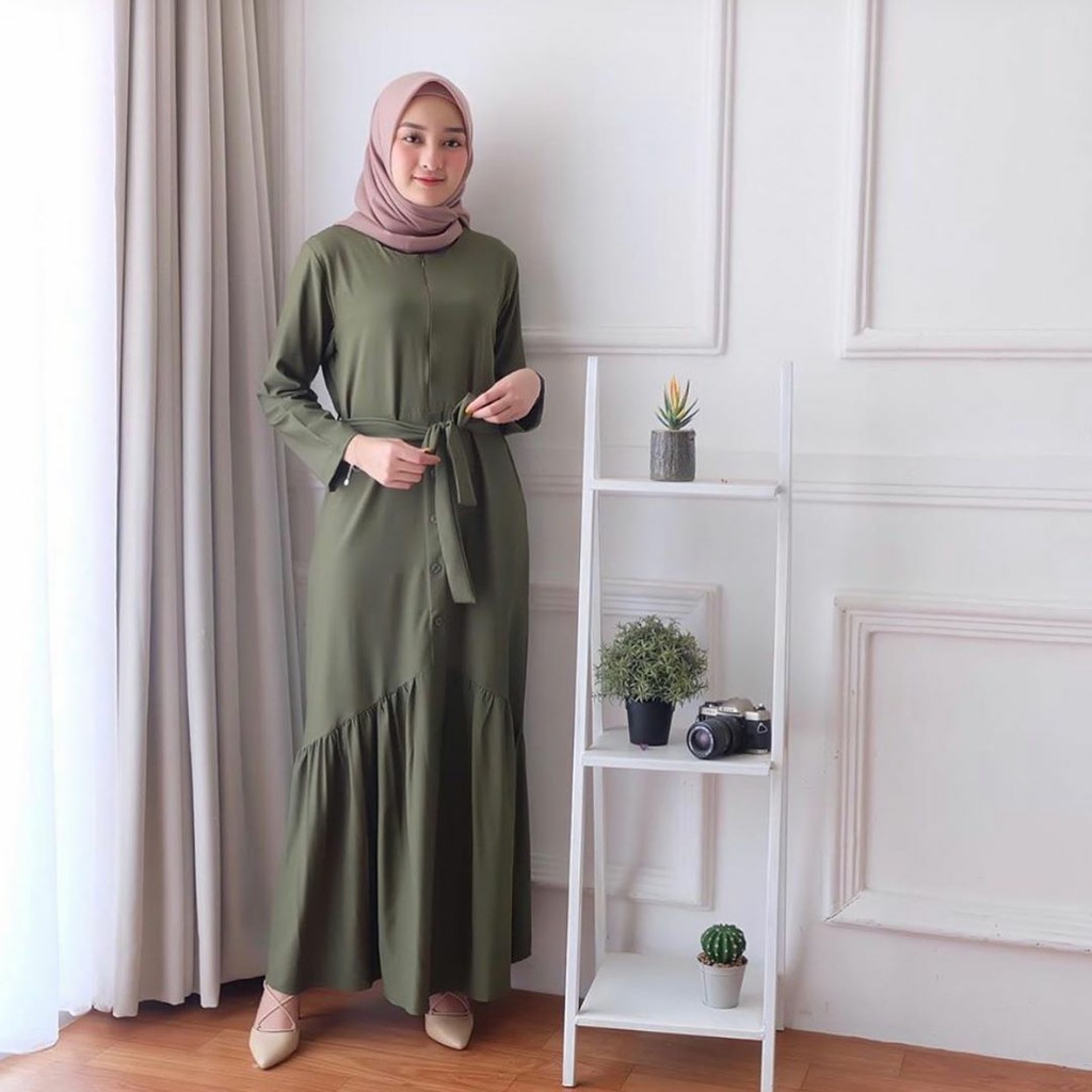 DISKON EMILY DRESS - FLOTTILICIOUS / DRES MUSLIM / GAMIS MURAH / GAMIS MUSLIM / GROSIR BAJU ONLINE