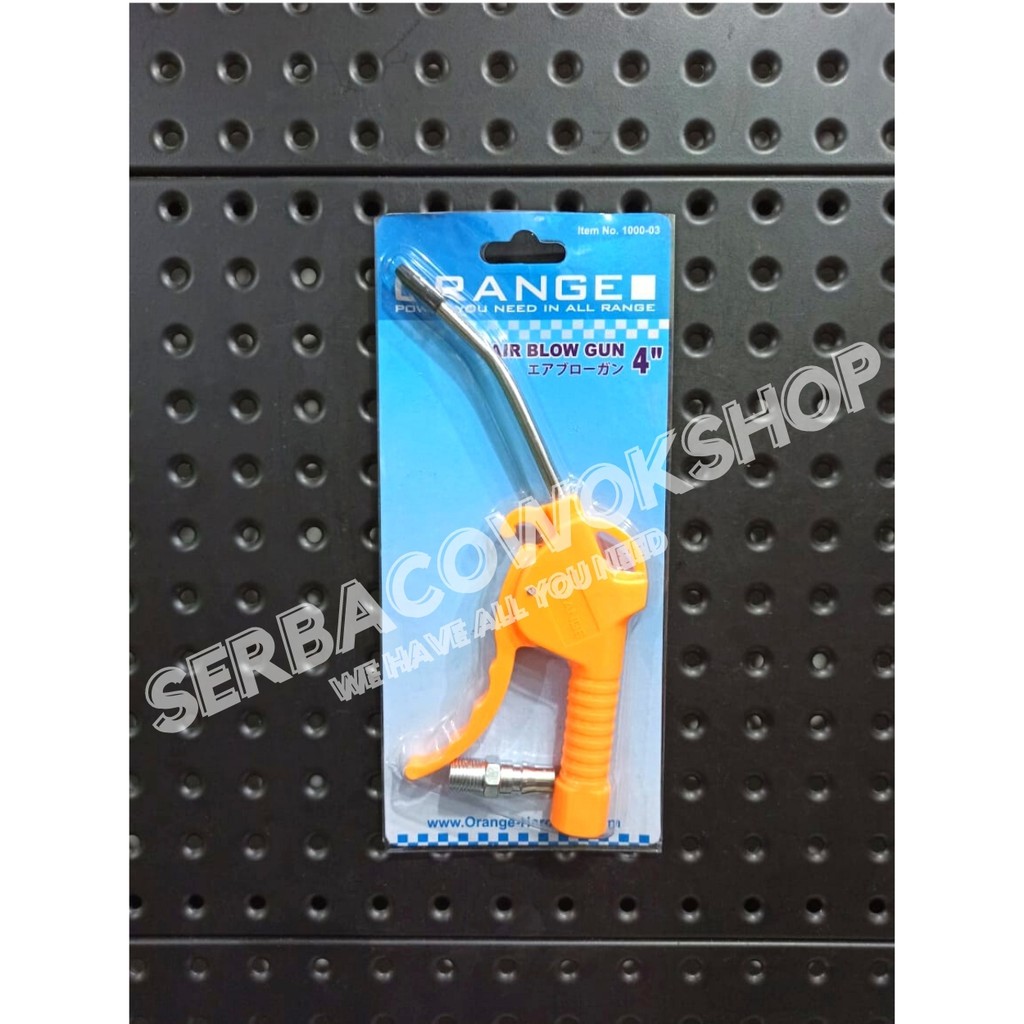 Orange Air Blow Gun ABG-02 4 Inch - Kepala Semprotan Kompresor Angin Kuningan Termurah Berkualitas