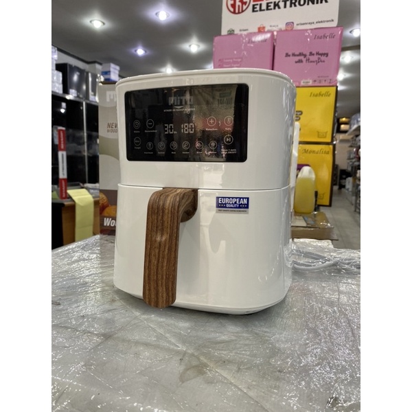 AIR FRYER MITO AF1 PUTIH AF-1 / DIGIFRYER MITO 4 LITER AF-1 WHITE LOW WATT WOOD SERIES