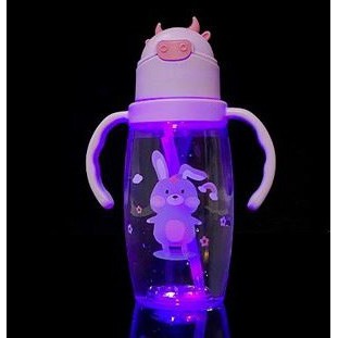 BOTOL MINUM LED ANAK / BOTOL MINUM LIGHTING MOTIF SAPI / BOTOL MINUM 2IN1 / BOTOL MINUM ANAK GAGANG DAN TALI / BOTOL MINUM LAMPU