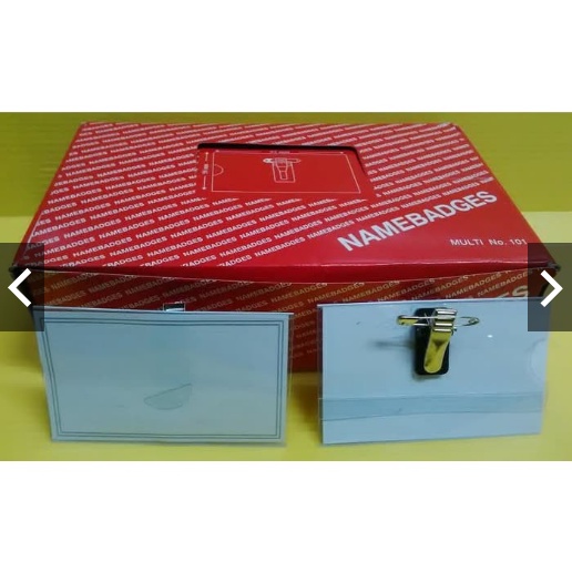 

[ PACK ] Name Tag Multi / Tanda Peserta Peniti Plastik MURAH