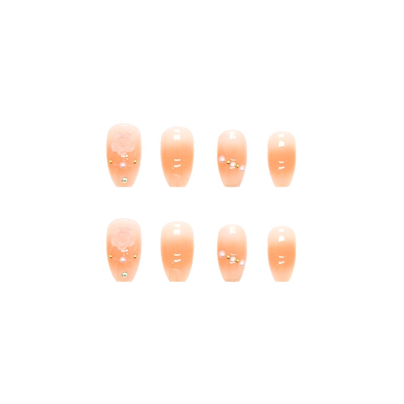 Z402 24pcs / Kotak Kuku Palsu Full Cover Untuk Dekorasi Nail Art