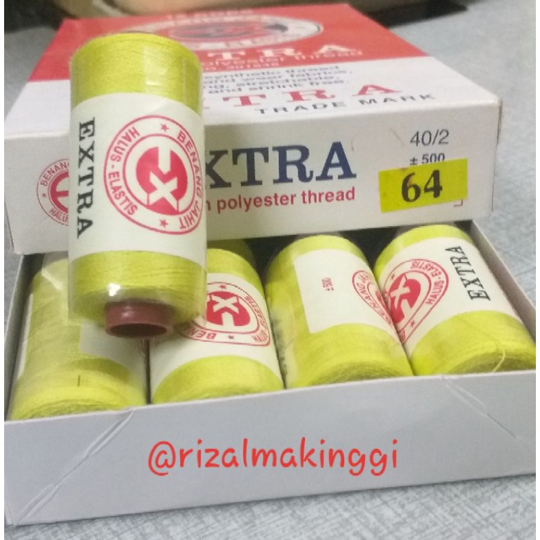 benang jahit extra hijau (64) 500 yards