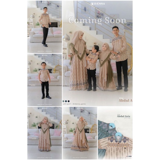 Ready ✅ King Abdul Aziz by Dienna ✔️ COD ✔️ Sarimbit || Set keluarga || Koko dad pj