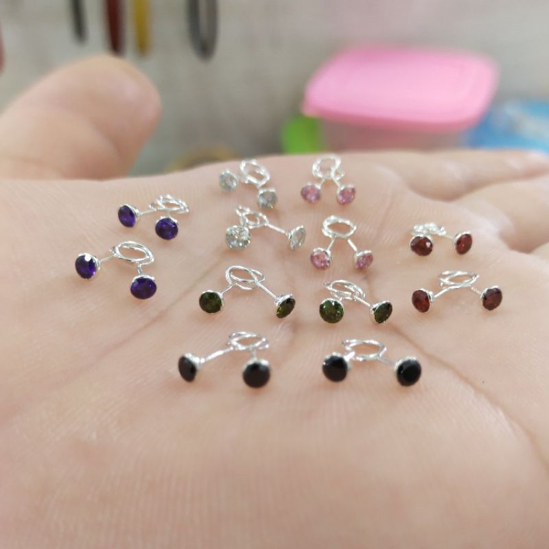 ANTING TOGEH  MATA KECIL 0.25 PERAK 925 SILVER