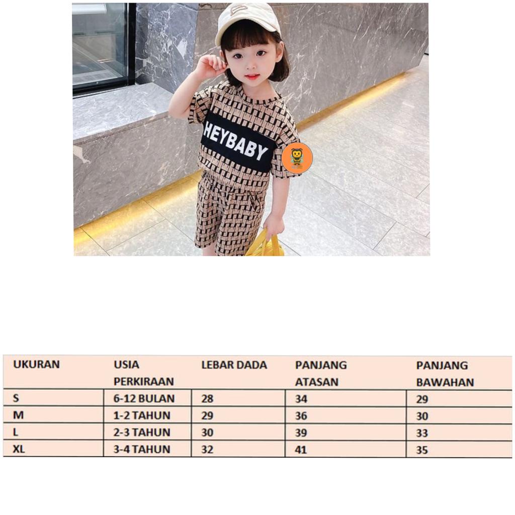 (FILOBEE) STELAN ANAK PEREMPUAN BAHAN KATUN MOTIF SABLON USIA 1-4 TAHUN