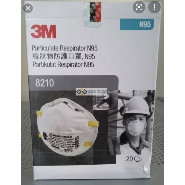 masker n95 8210 3m ori 1 box