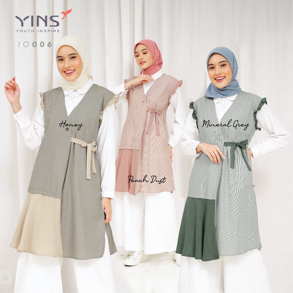 Inspire Outer IO 06 Bahan Kenzi mix Twill Softskin Outer Trendi kekinian Modern by Inspire bisa COD