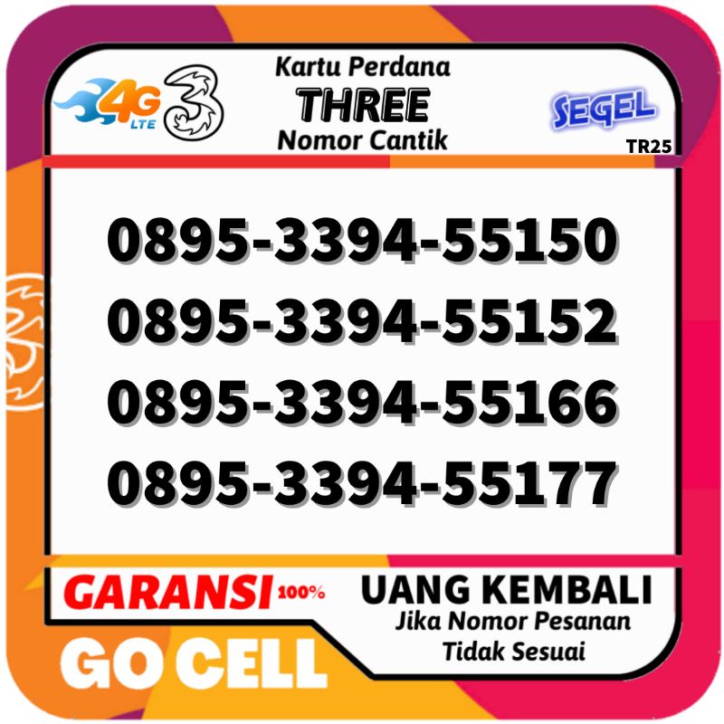 Nomor Cantik Tri Kartu Perdana Nomor Cantik Three