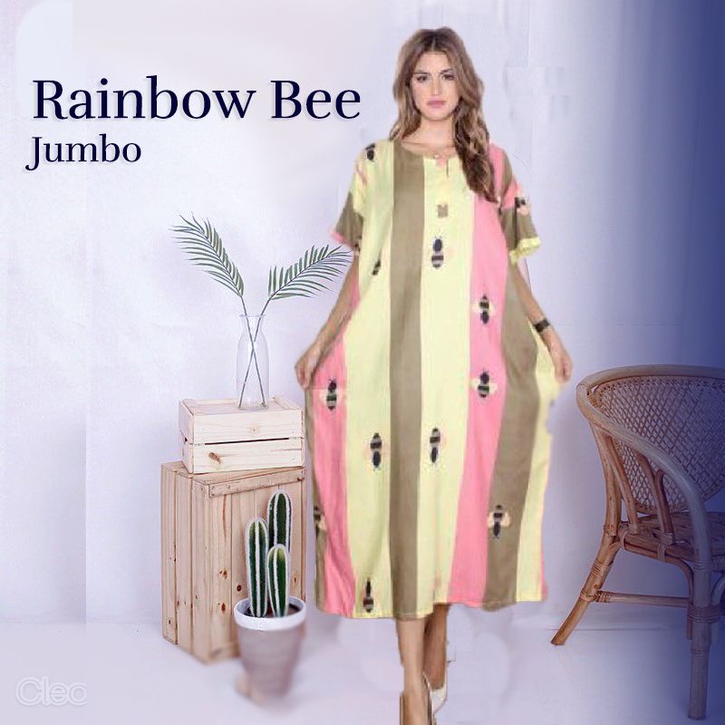 DASTER JUMBO LENGAN PENDEK LD 110 115 PB 115 BB S.D 80KG PANJANG SEBETIS SELUTUT BUSUI KATUN RAYON A