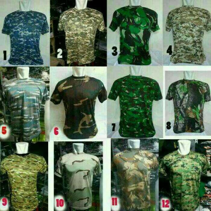 (COD)kaos loreng pendek polos LORENG OBLONG ARMY kaos polos