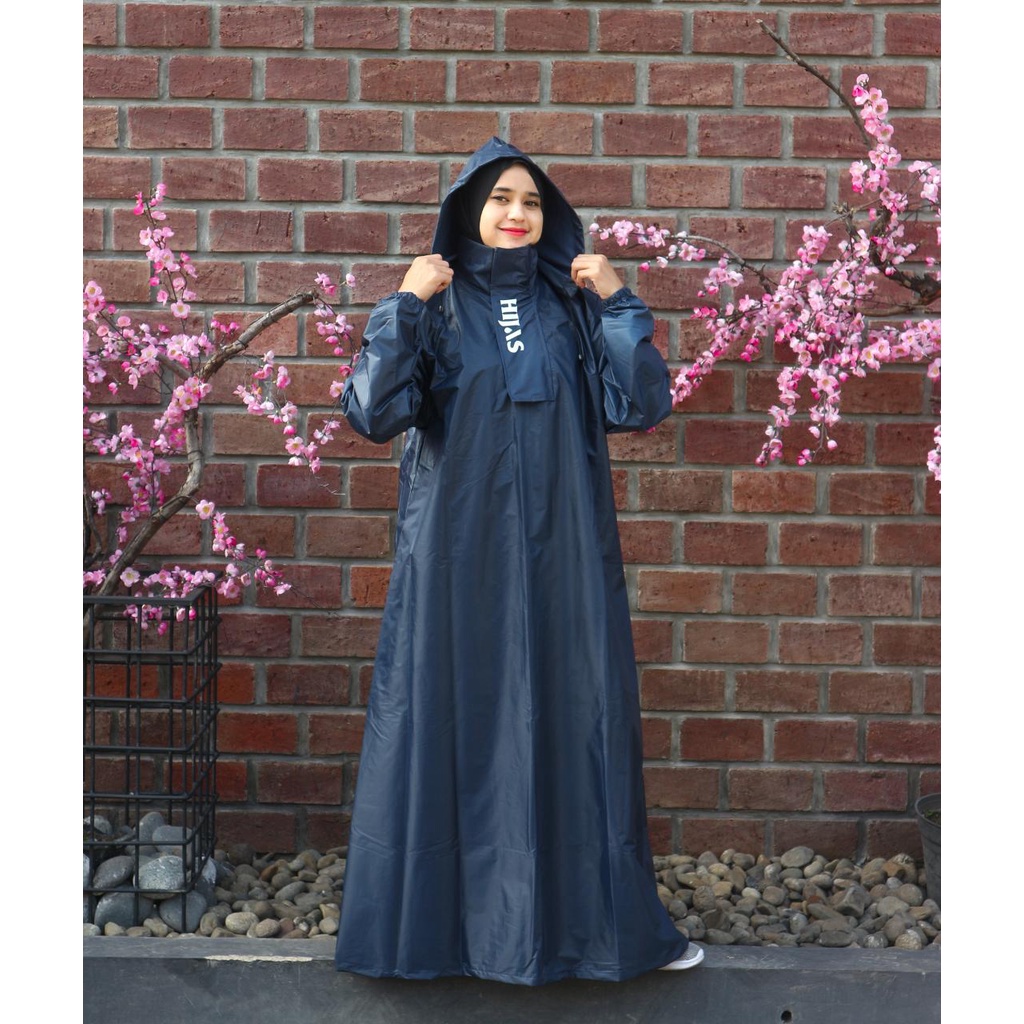 JAS HUJAN HIJAB/JAS HUJAN SYAR'I/JAS HUJAN JUMBO/JAS HUJAN GAMIS/JAS HUJAN WANITA - HIJAS ZIPPER