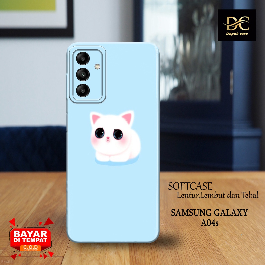 Case Samsung A04s Terbaru - Fashion Case KUCING - Casing Hp Samsung Galaxy A04s Terbaru - Softcase H
