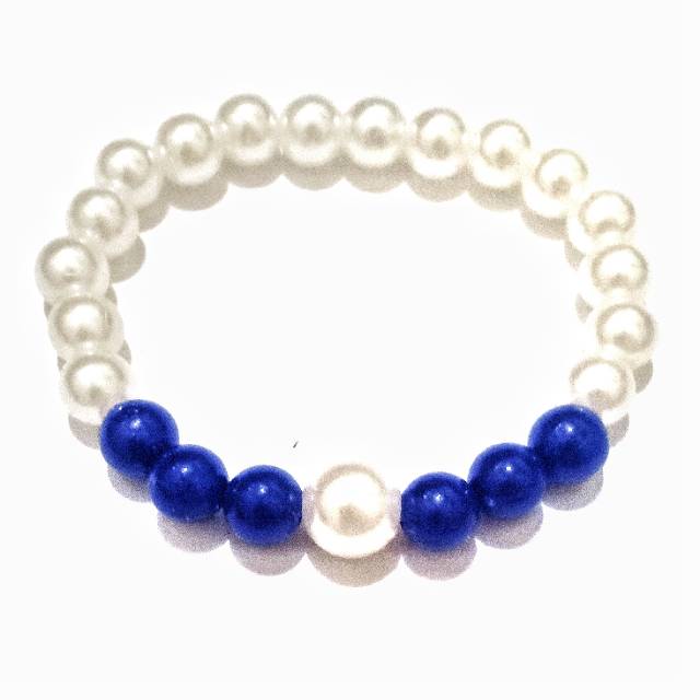 Yuri Pearl Beads Bracelet Gelang Handmade Elastis Mutiara