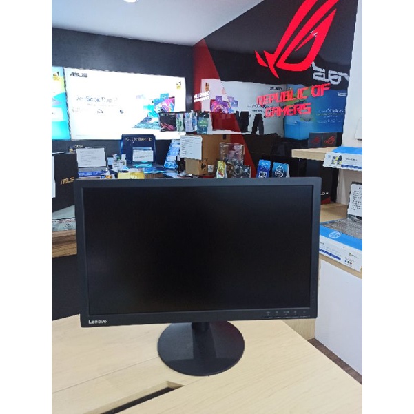 LED monitor Lenovo T2324Dc 23 inc widescreen Fullhd Resolusi 1920x1080p mantap