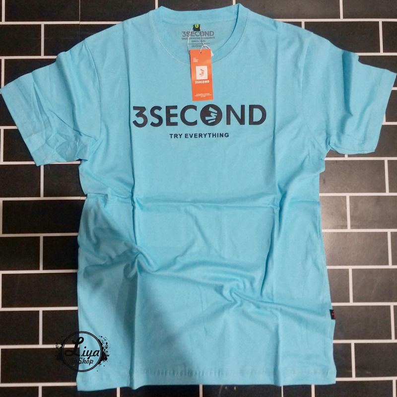 KAOS 3second Pakaian Baju Pria Distro Original Asli Bandung Branded Keren Terbaru 2021 OUTFIT Basic 