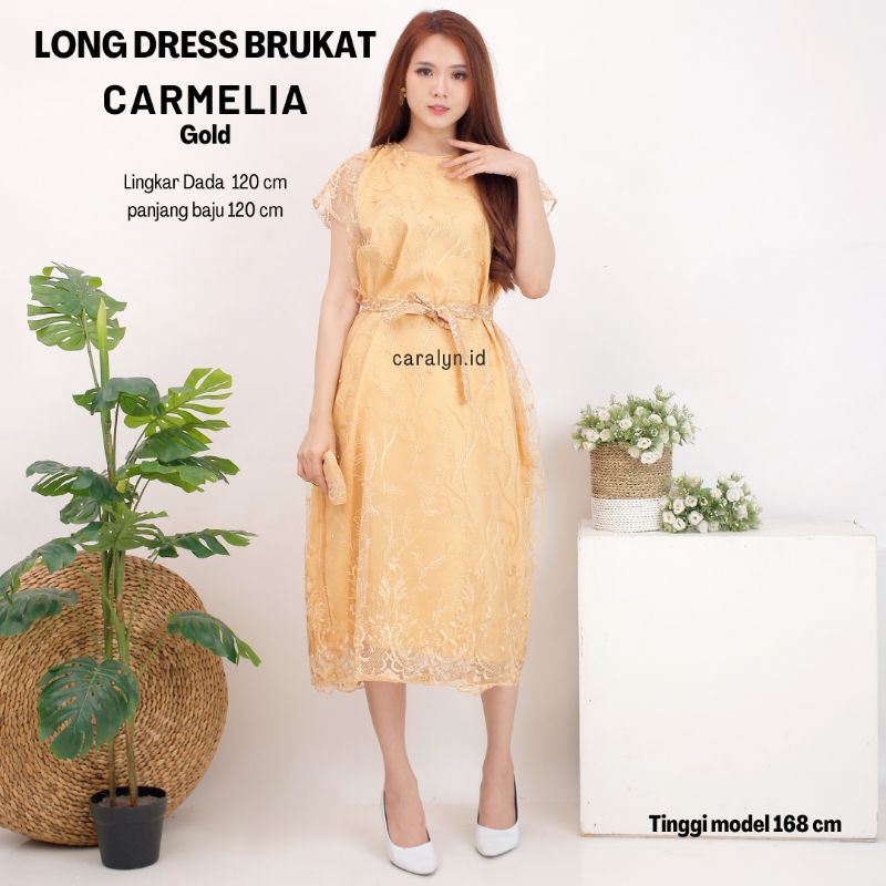 DRESS BRUKAT CANTIK WANITA CARMELIA