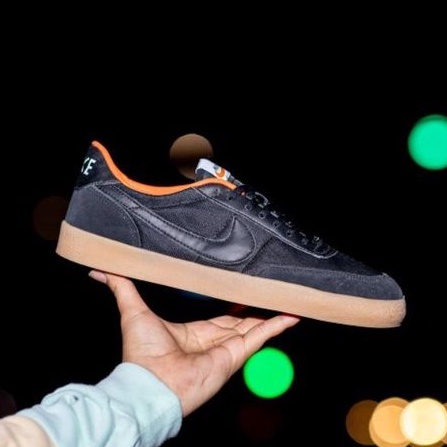 NIKE KILLSHOT X JCREW BLACK ORANGE SOL GUM ORIGINAL SNEAKERS PRIA