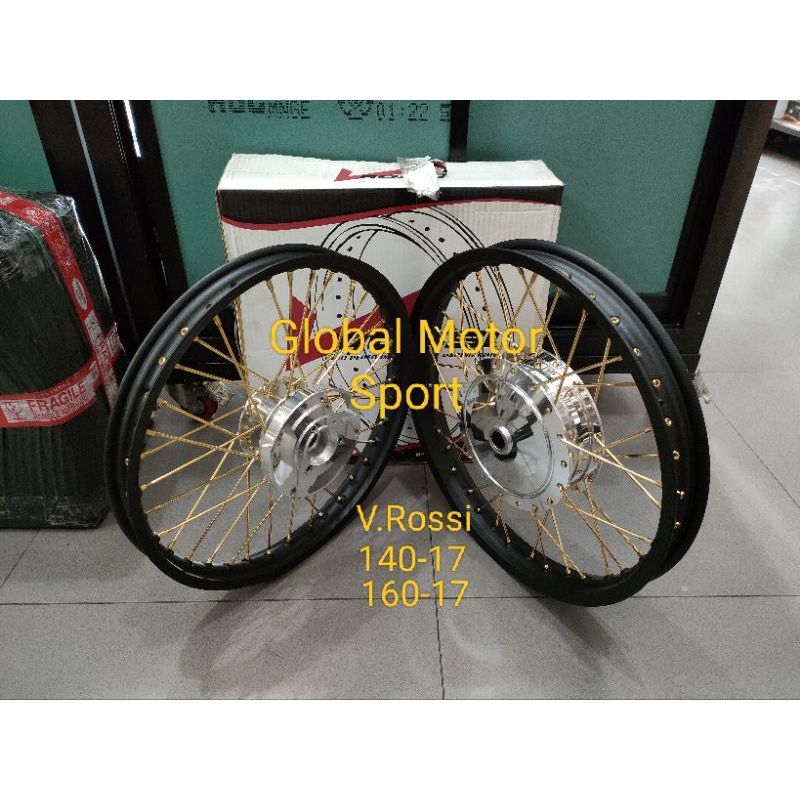 Paketan Velg Velag Jari-Jari V Rossi Ring17 Aerox155