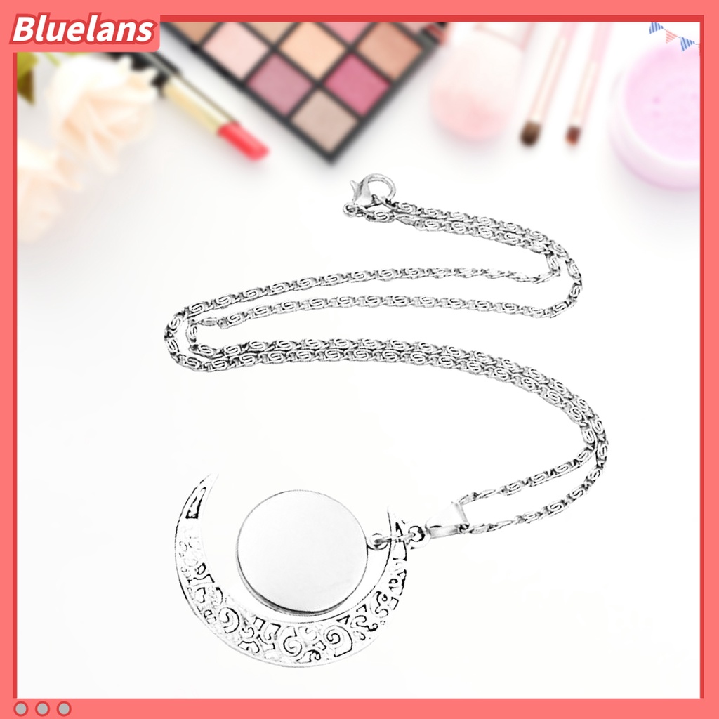 Bluelans Kalung Rantai Liontin Bulan Sabit Motif 12 Rasi Bintang Zodiak Untuk Wanita