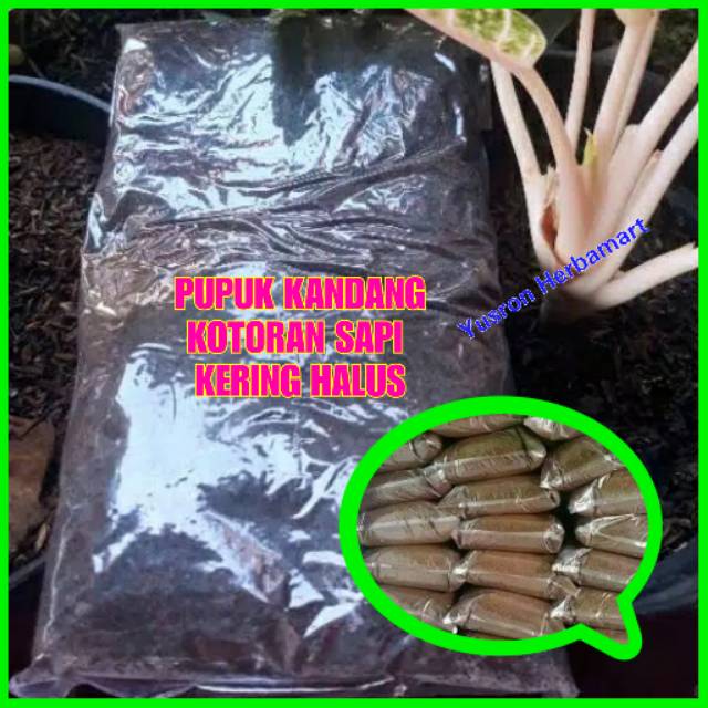 PUPUK KANDANG KOTORAN SAPI KERING HALUS 1 KG