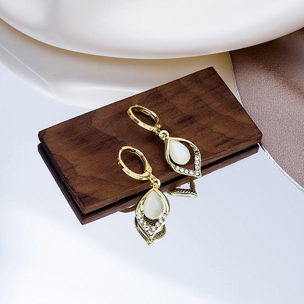 Top Drop Earrings Anting Wanita Perhiasan Mewah Berkilau Vintage Menjuntai