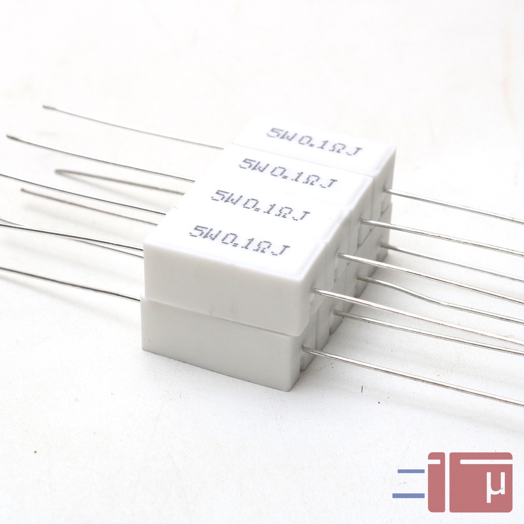 Resistor Kapur 0.1R 0.1 Ohm 5W Taiwan Kaki Tembaga