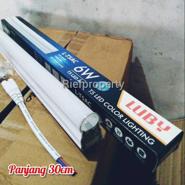 Lampu T5 luby 6 watt LED color lighting