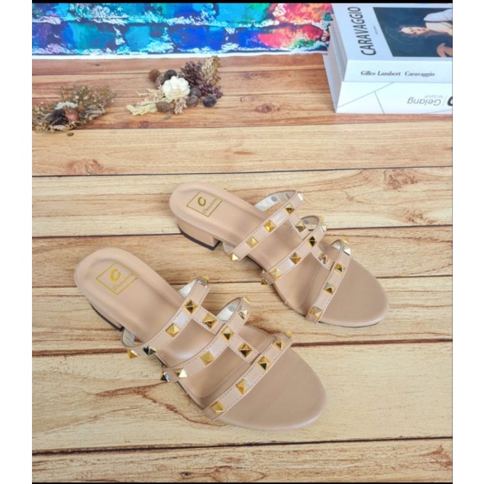 ABBUSHOES RH 01 hak tahu mules stut Rayana 3cm 36/41