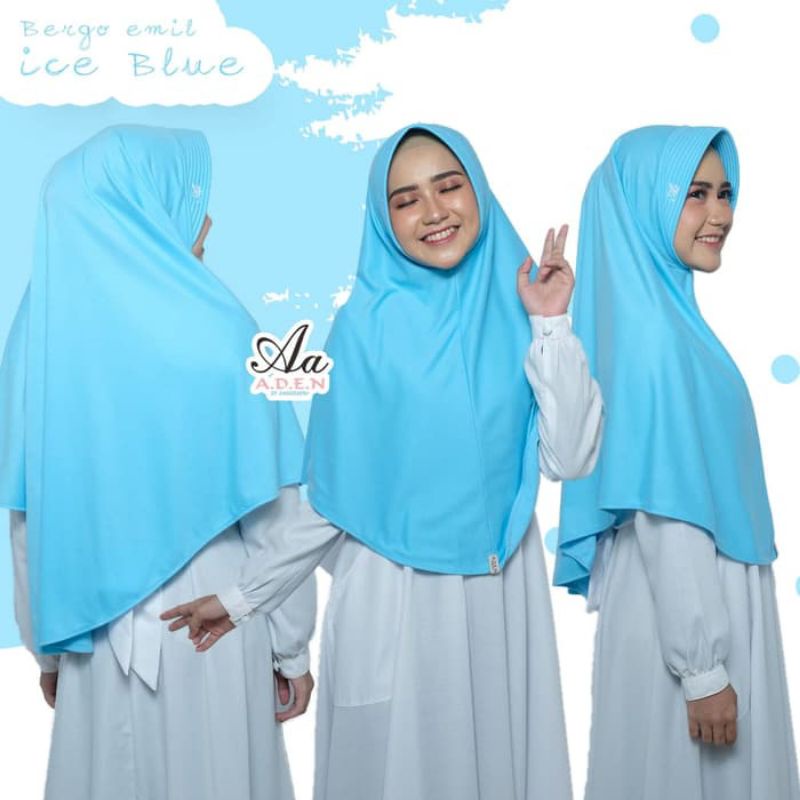 READY Bergo EMIL by Aden Hijab - Matterial KAOS PE DOUBLE SUPER