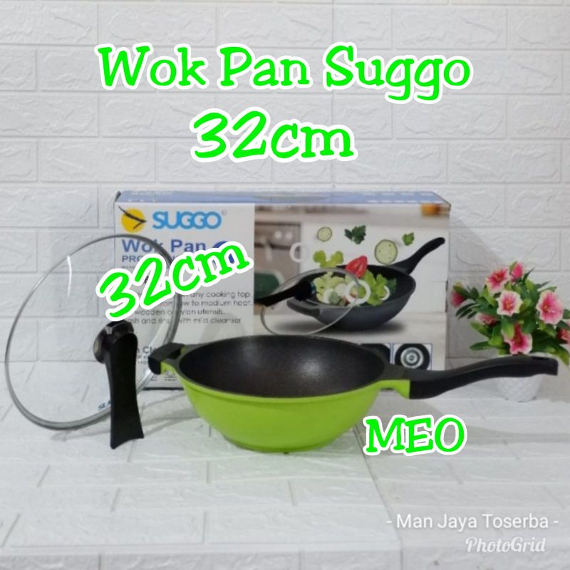 Wok Pan Marble Profesional 32cm / Wok Kuali Penggorengan 32cm Suggo