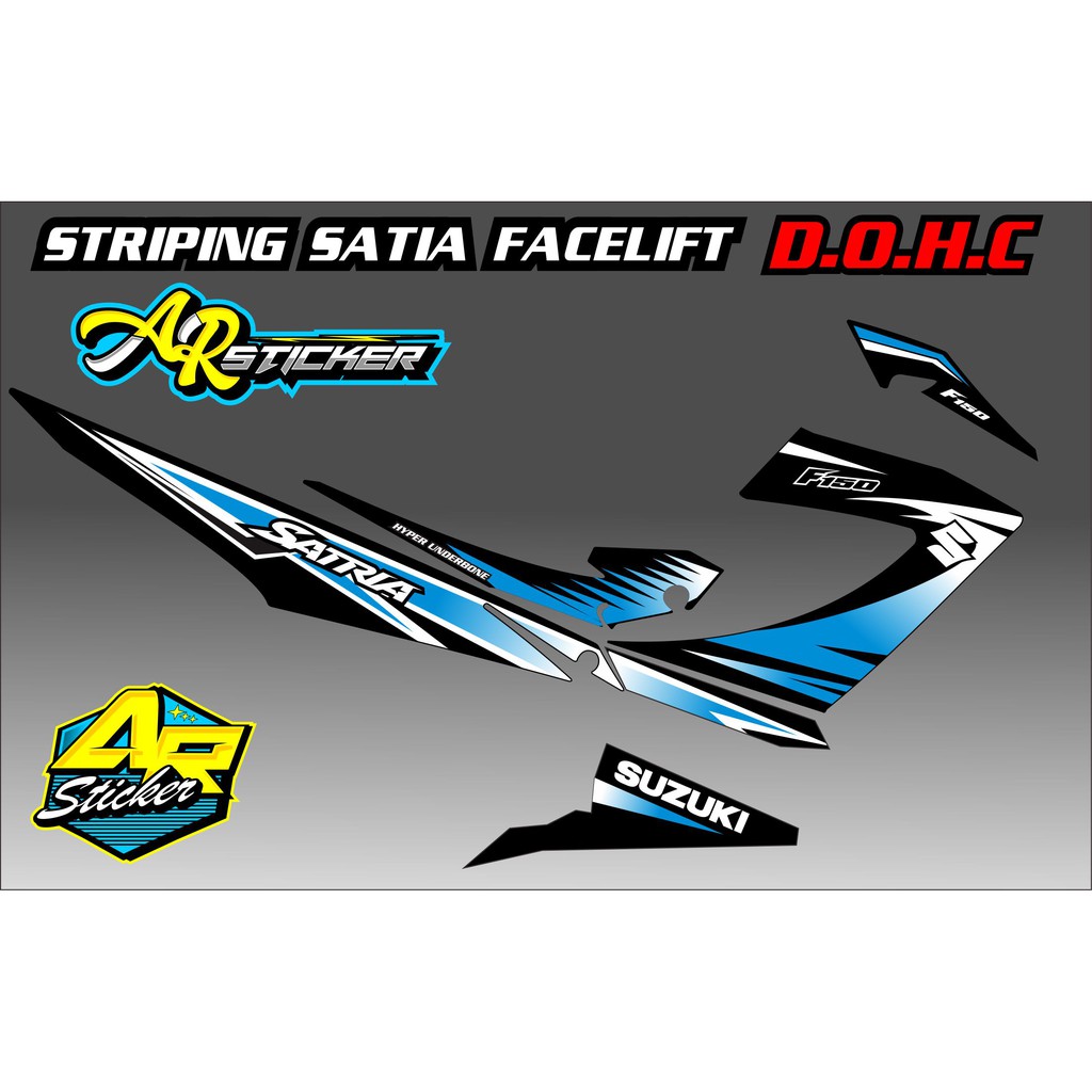 Striping Satria FU Striping Satria Facelift Stiker Satria FU Striping satria variasi Sticker Satria