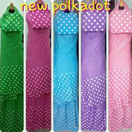 Ori&Terjamin Mukena Bali Motif Polkadot Jumbo