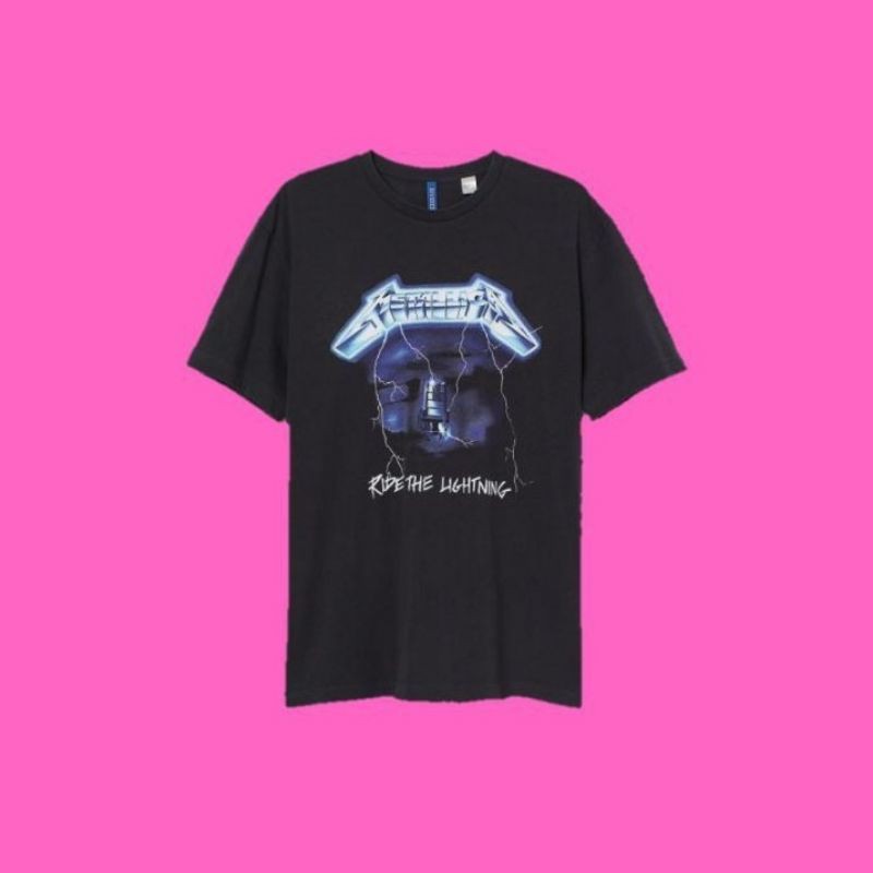 kaos band original official merchandise Metallica x H&M.