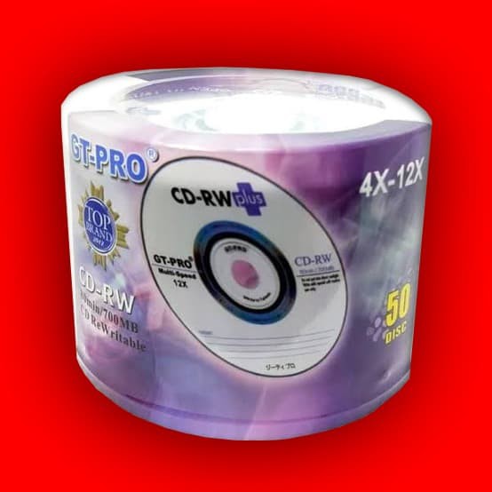 CD-RW GT-PRO Plus Per Pack Isi 50 Pcs