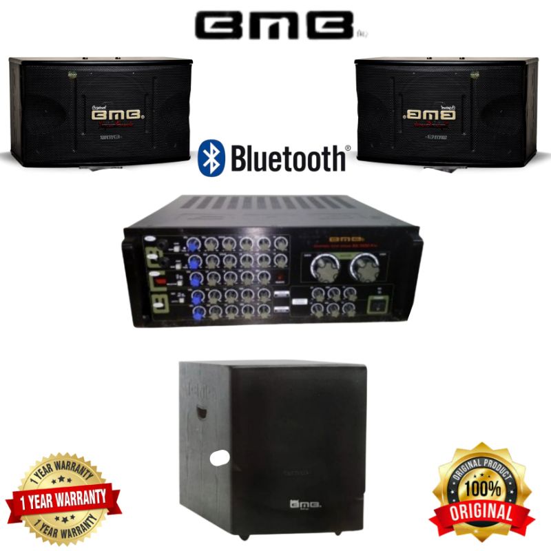 Paket sound system Bmb 12 inch Bluetooth Subwoofer 15 inch