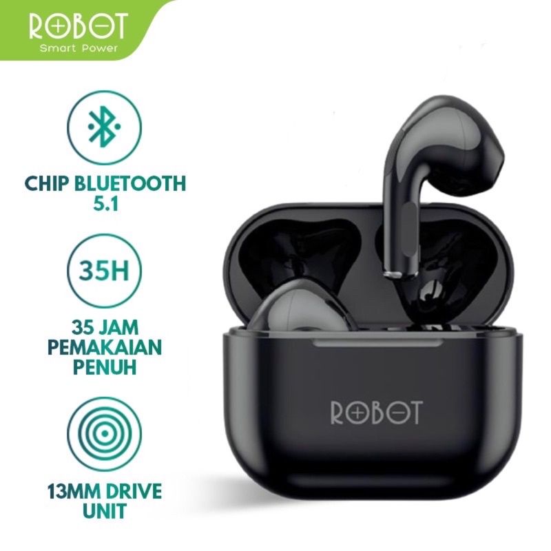 Robot Headset Wireless Bluetooth T50 TWS Earphone Wireless True