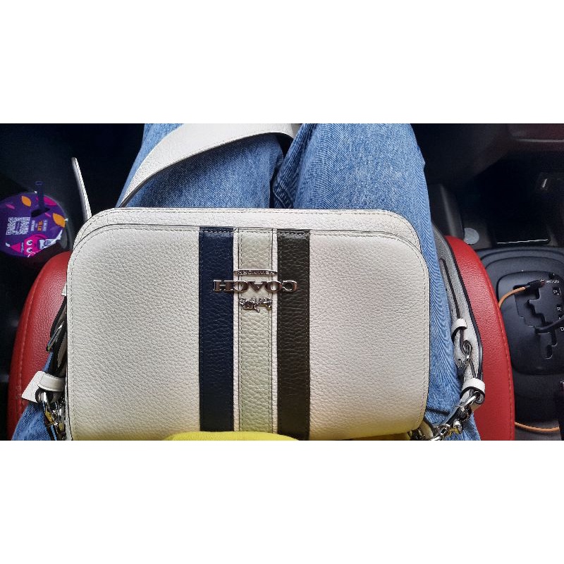 COACH JES WITH VARSITY STRIPE / PL COACH / PRELOVED  COACH / Preloved bag / Authentic / Coach / Tas 