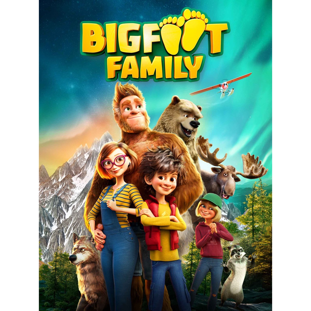Kaset FiIm Animasi DVD: Bigfoot Family (2020)
