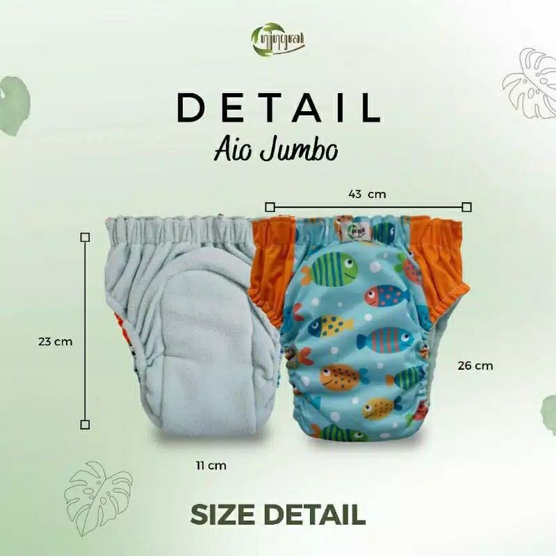 Clodi AIO Ningrat Pant Jumbo untuk 15-25 kg Kapasitas 340 ml Bisa COD