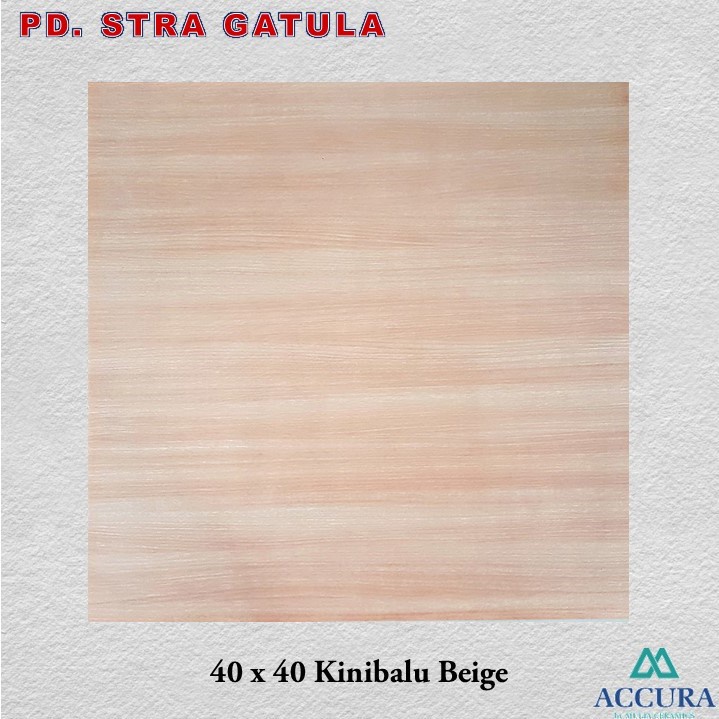 Keramik Accura 40 x 40 Kinibalu Beige / Accura Tile 40 x 40 Kinibalu Beige - Keramik Ubin Lantai Mat