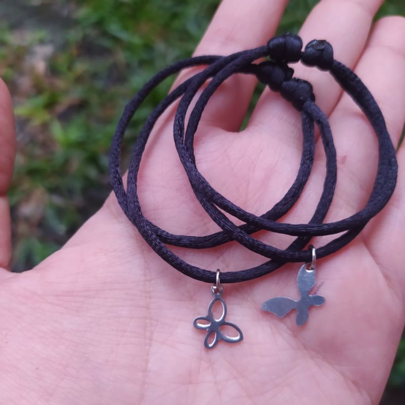 BUTTERFLY BRACELET/ GELANG KUPU-KUPU BESTIE PERSAHABATAN LUCU / UNIK / KEREN / MURAH-3