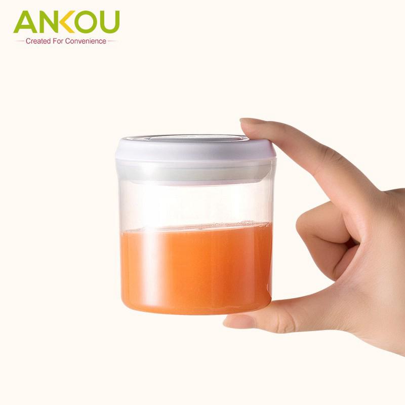 Ankou - Toples Serbaguna Snack Cemilan Mini Air Tight 250ml (Bulat)