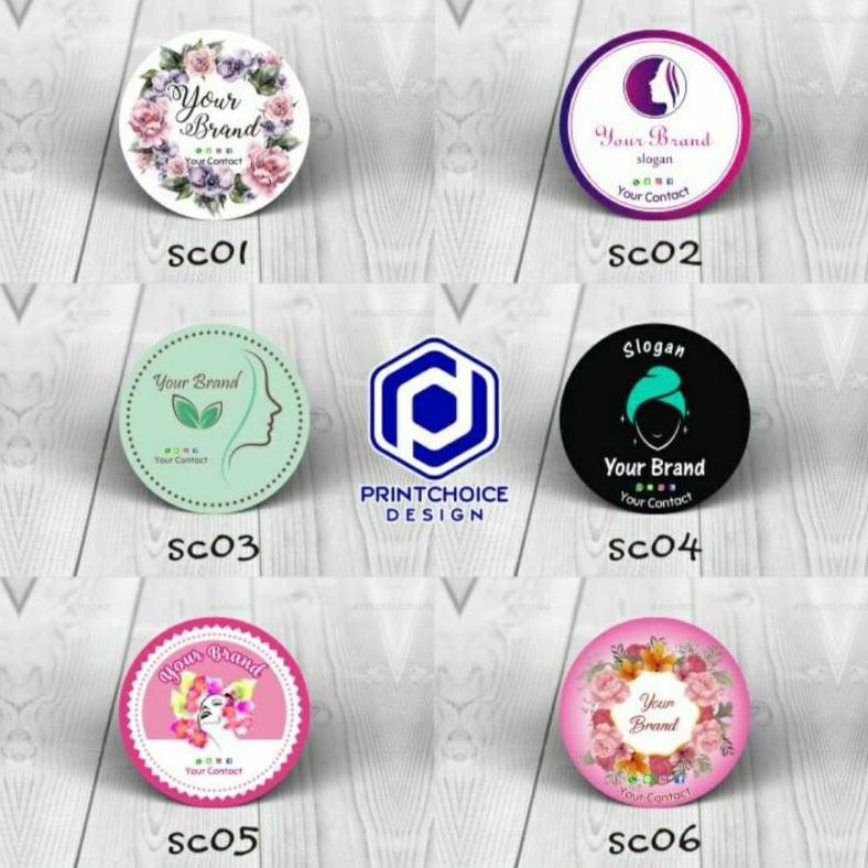 

[(BAYAR DITEMPAT) Cetak stiker label free desain Produk Skincare