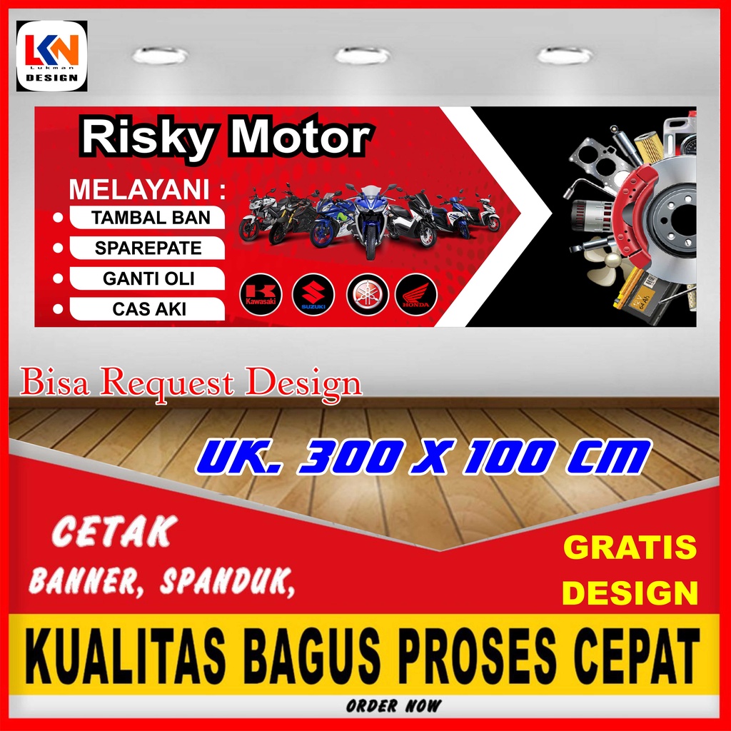 banner spanduk bengkel