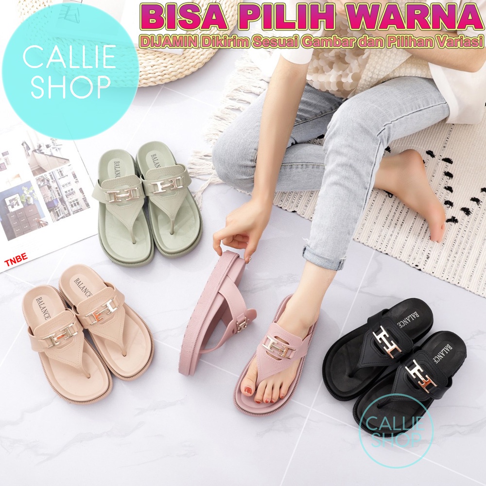 Sandal Platform Wanita Sol Tebal Jelly Balance 1605-27 JPTBLH