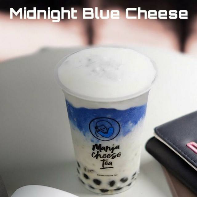 

Minuman ManjaCheeseTea Midnight Blue Cheese
